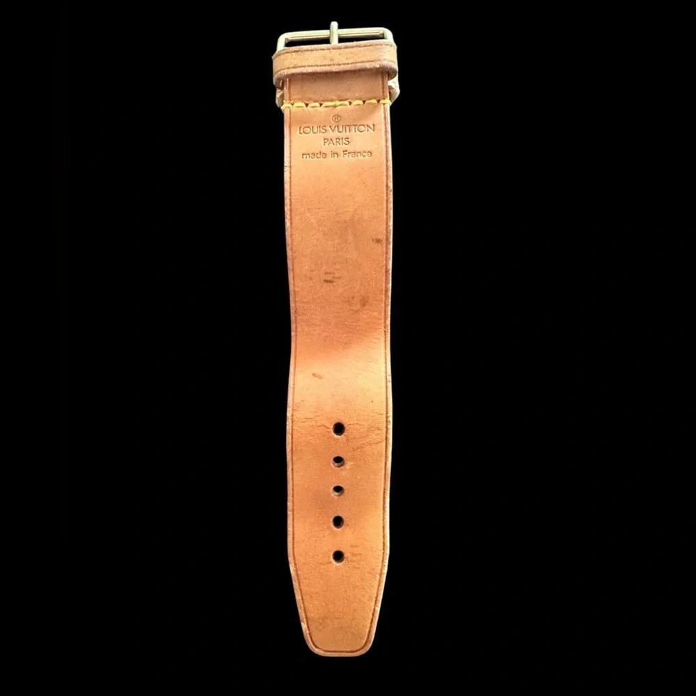 💙 Authentic Louis Vuitton Vachetta Luggage Tag and Poignet